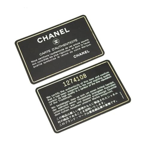 real chanel authenticity card vs fake|chanel counterfeit website.